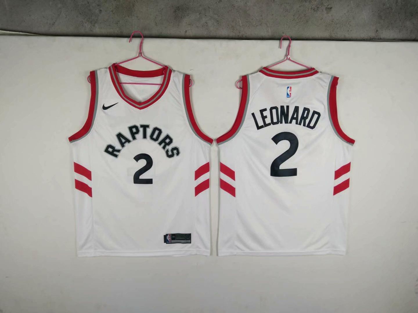 Men Toronto Raptors #2 Leonard White Game Nike NBA Jerseys